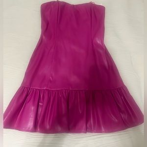 SIZE SMALL! cute leather dress runs true to size with tags!